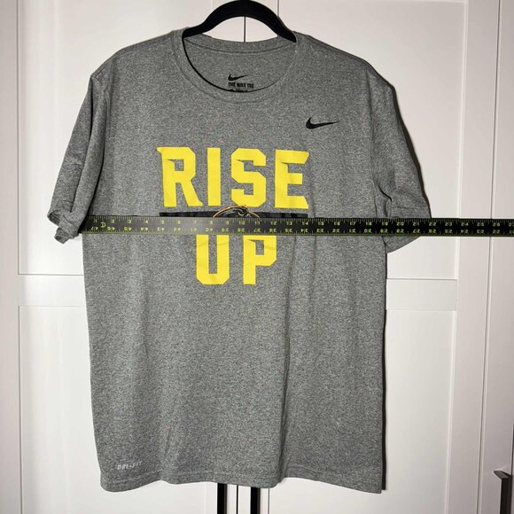 Nike Rise Up Women Tee Short sleeve T-shirt Gray LARGE - Picture 4 of 6